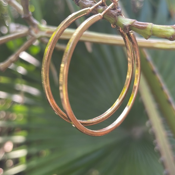 Classy gold hoops | NWT - Picture 10 of 13